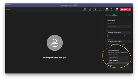remove background noise in teams