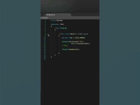 remove decimal point in c#