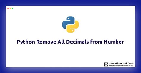remove decimal point python