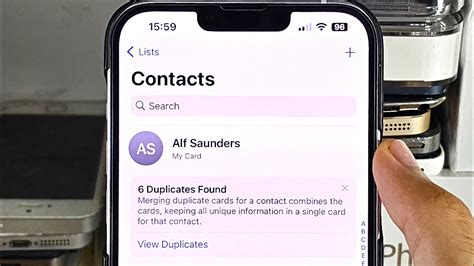 remove duplicate contacts ios 17