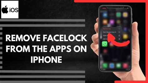 remove face lock for apps open in iphone