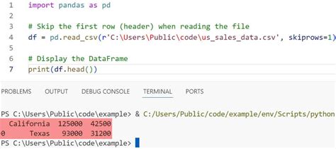 remove header row from dataframe pandas