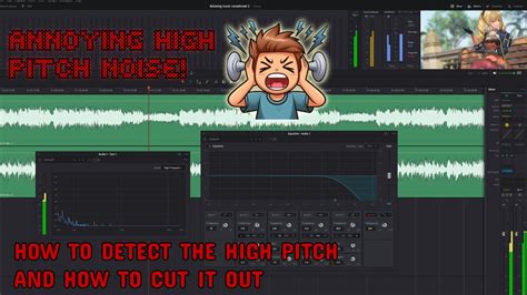 remove high pitched noise from audio davinci resolve