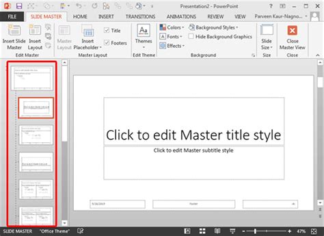 remove master slides from powerpoint