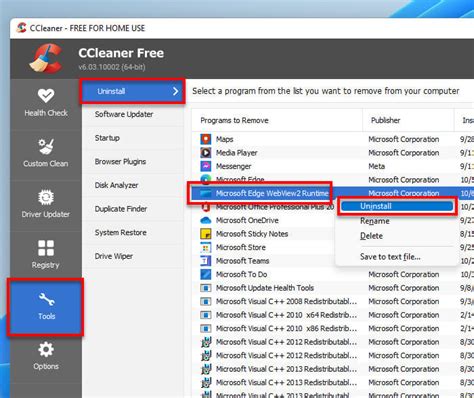 remove microsoft edge webview2 runtime