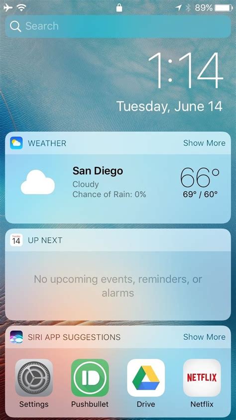 remove widgets from lock screen ios