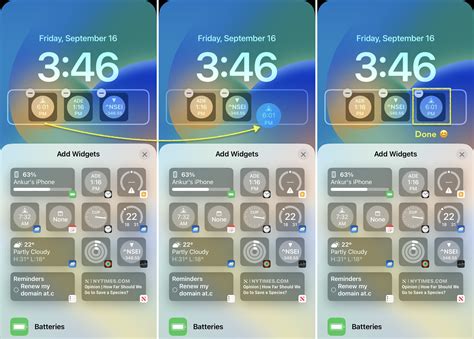 remove widgets on lock screen iphone