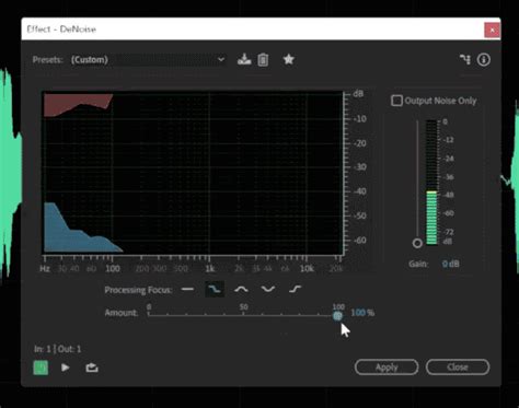 removing background noise from audio audition