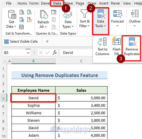 removing duplicates based on two columns in excel