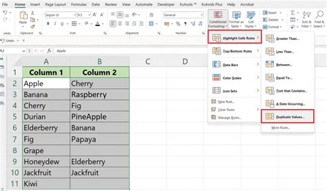 removing duplicates in excel multiple columns