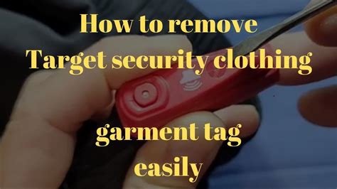 removing security tag from target