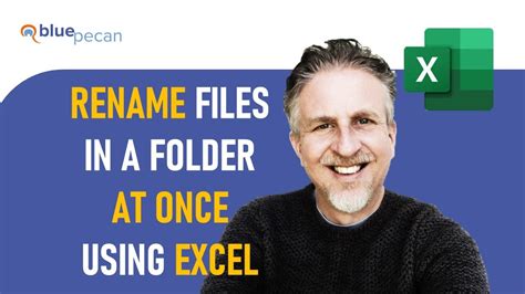 rename multiple files in a folder at once with different names from excel list