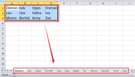 rename sheet in excel from cell