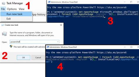 repair windows apps powershell