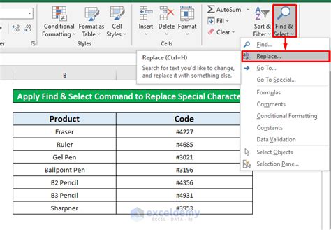 replace special characters in excel formula