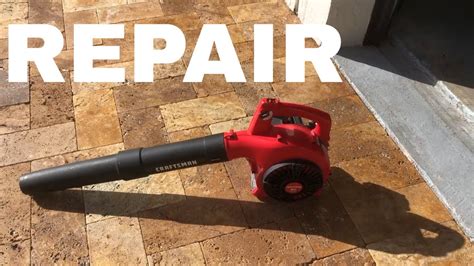 replacing pull cord on leaf blower