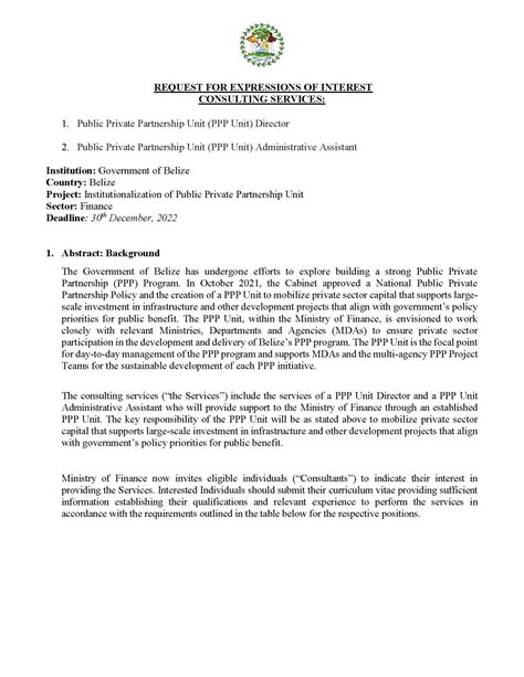 request for expression of interest example