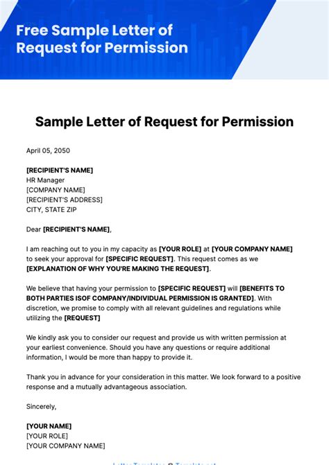 request letter sample format for permission