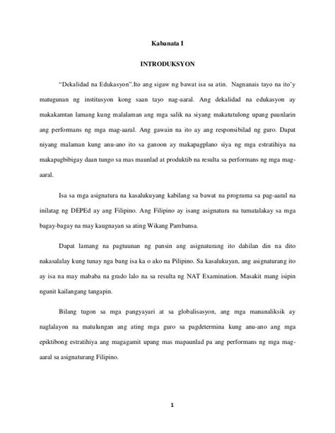 research introduction tagalog example