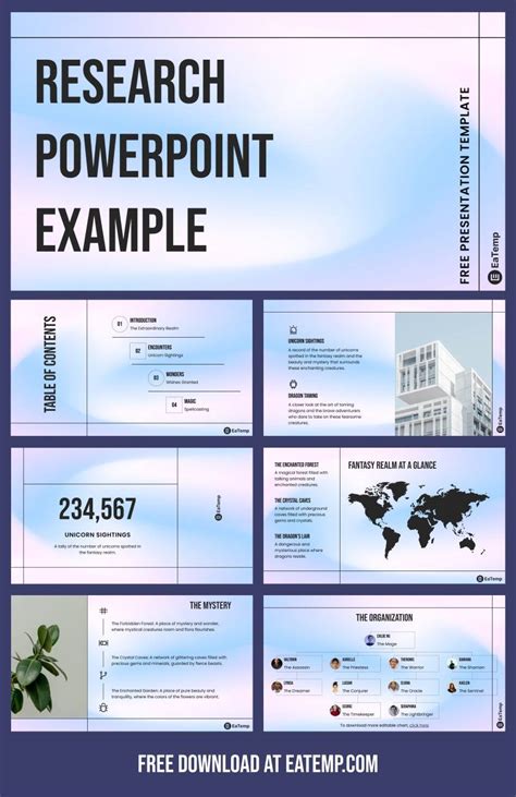 research presentation ppt example for students