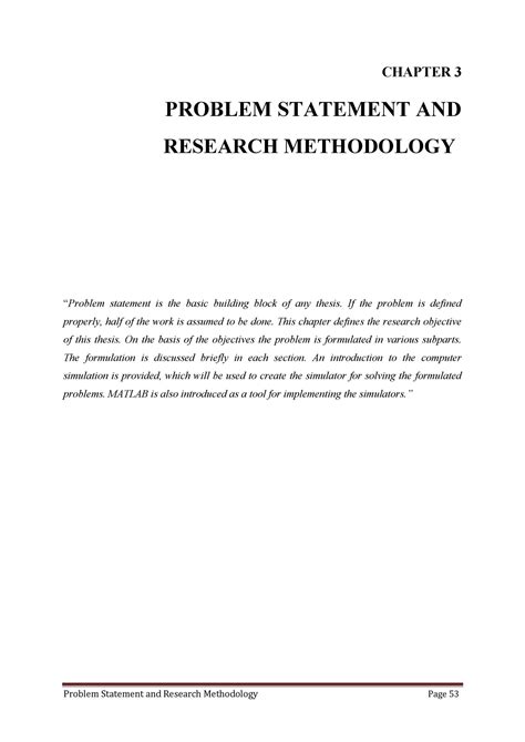 research project problem statement example