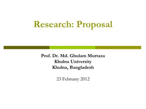 research proposal presentation powerpoint sample ppt