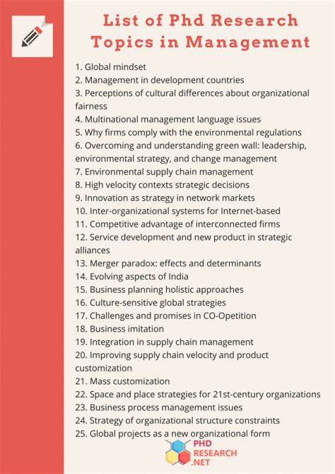 research topics for phd in management