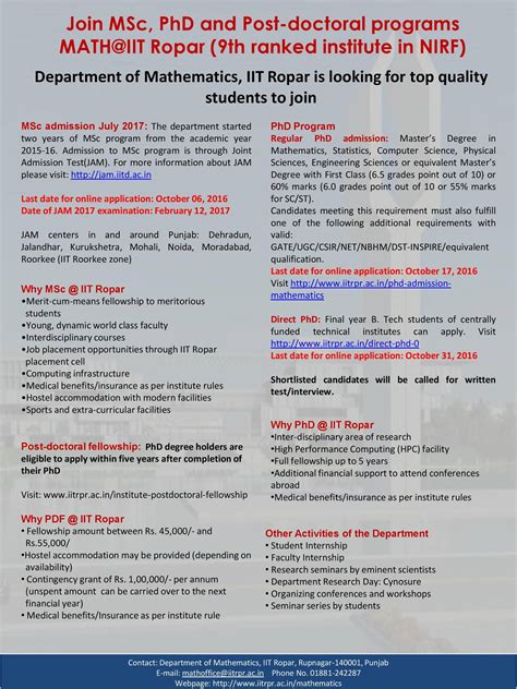 research topics in mathematics for phd in india