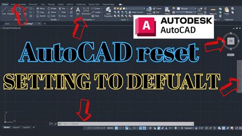 reset autocad lt to default settings