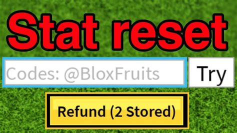 reset code blox fruits