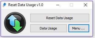 reset data usage