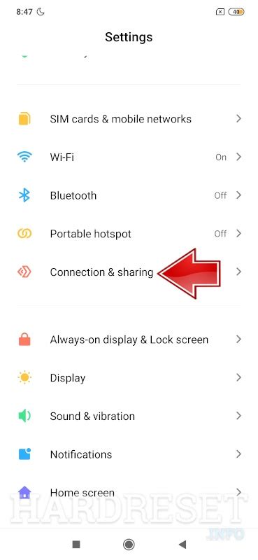 reset network settings