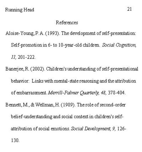 resource page in apa format