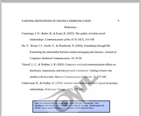 resources in apa format