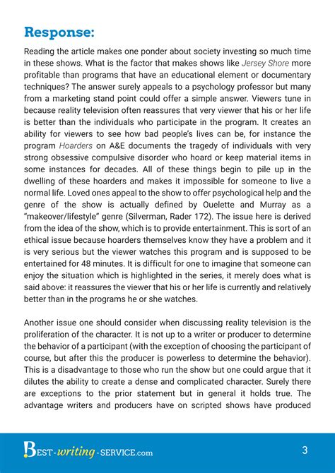 response essay introduction example