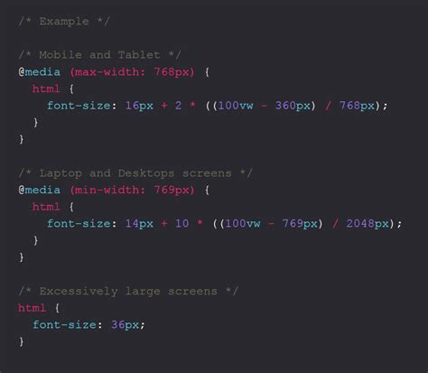 responsive css example code