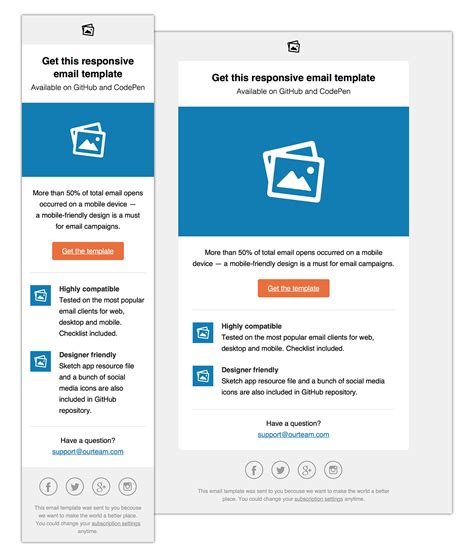 responsive email template html css codepen