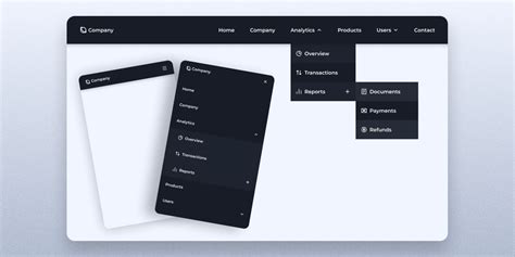 responsive navbar with dropdown html css codepen