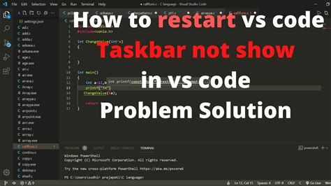restart vscode mac