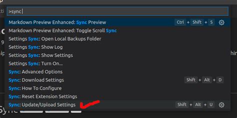 restore vscode extensions