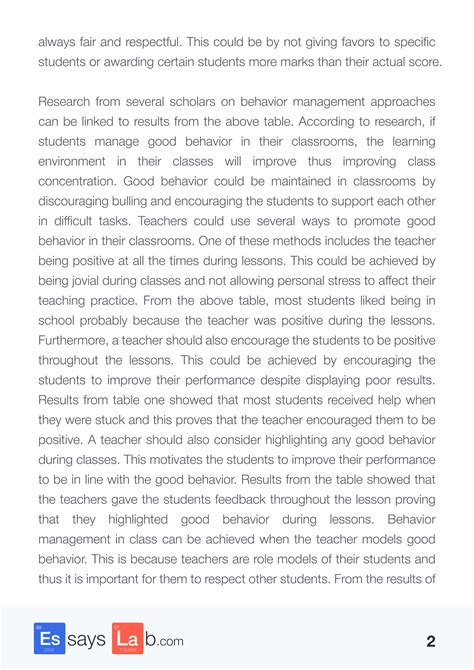 results section dissertation example