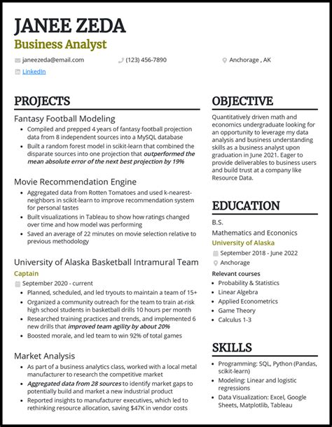 resume introduction examples for students with no experience