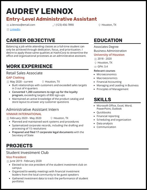 resume skills examples administrative assistant