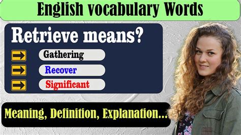 retrieve data meaning in english