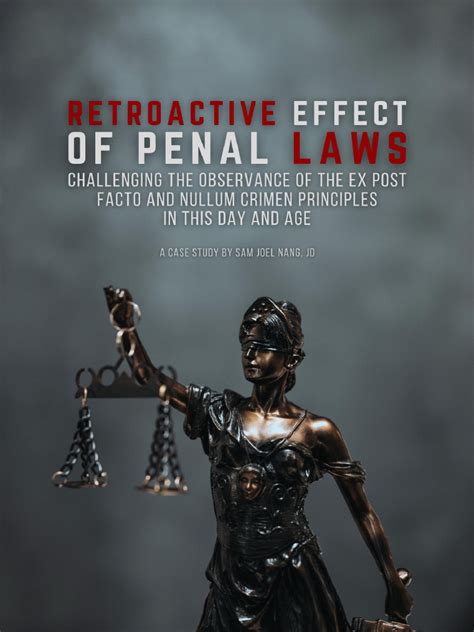 retroactive effect of penal laws meaning
