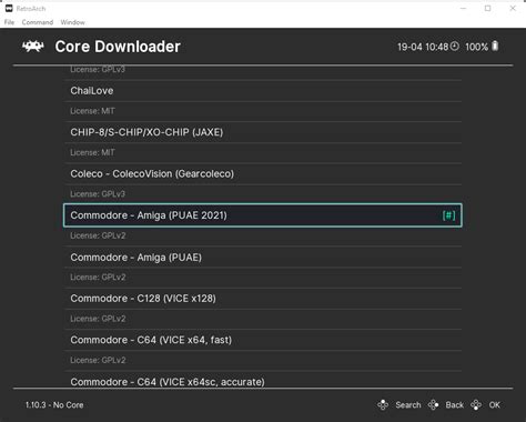 retroarch android core settings