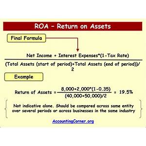 Return on assets ratio