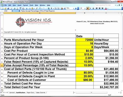 return on investment calculation excel template