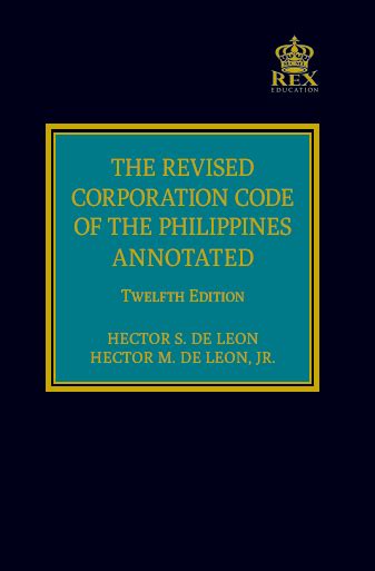revised corporation code annotated de leon pdf