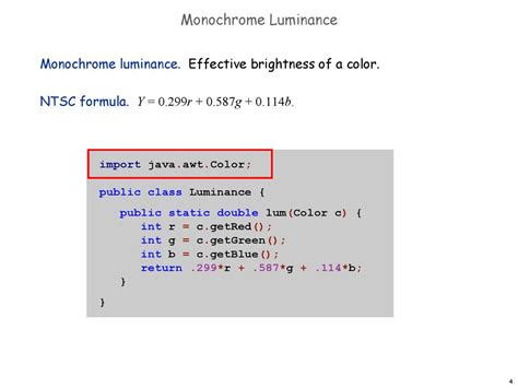 rgb to monochrome formula